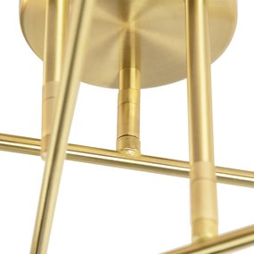 Inteligentné stropné svietidlo v štýle Art Deco mosadz vrátane 6 WiFi G95 - Sydney