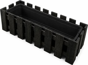 AMADEA Drevený obal na kvetináč tmavý, 62x21,5x18cm Český výrobok