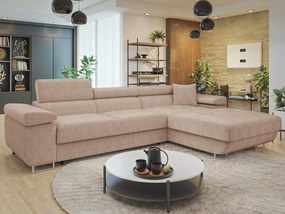 Rohová sedačka Terazuro Mini S (svetlohnedá) (s úl. priestorom) (p)