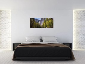 Obraz - Pod Yosemite skalou (120x50 cm)