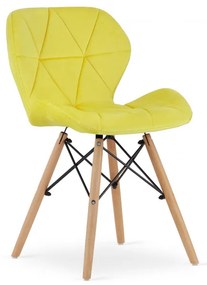Set dvoch jedálenských stoličiek LAGO žlté (2ks)