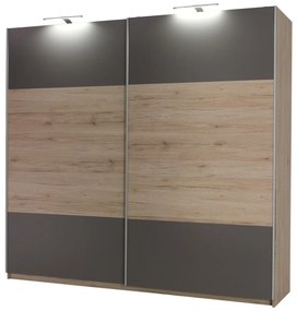 Šatníková skriňa Daphis 1 F (san remo) (s LED osvetlením). Akcia -19%. Vlastná spoľahlivá doprava až k Vám domov. 1123769