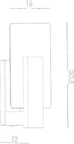 Biele nástenné svietidlo Parola – Sollux