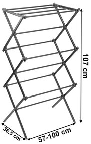 Nastavitelný sušák na prádlo GRENA antracitový