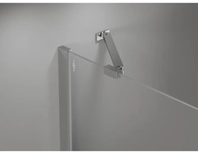 Mexen Mist-H Duo, 2-krídlový výklopný sprchový kút 70 x 70 cm, číre sklo, chrómový profil, 8A5-070L-070P-01-00