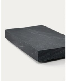 Tmavosivá mramorová nádobka na mydlo Aixa – Kave Home