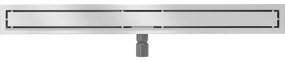 Mexen Flat nerezový sprchový žľab 80 cm vzor M13, 2v1, 1010080-15