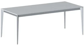 Kancelársky stôl PRIMO ACTION, sivostrieborná podnož, 2000 x 900 mm, sivá