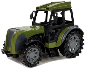 LEAN TOYS Zelený traktor s prívesom na drevo na diaľkové ovládanie 2,4GHz RTR