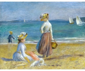 Reprodukcia obrazu Auguste Renoir - Figures on the Beach, 50 x 40 cm