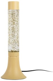 Svetložltá stolová lampa so skleneným tienidlom (výška 37,5 cm) Astro Glittler – Leitmotiv