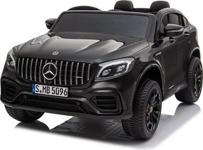 LEAN CARS Elektrické autíčko Mercedes GLC 63S LED MP3 čierne lakované