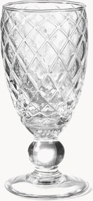 Ručne fúkané poháre na víno Diamond, 6 ks
