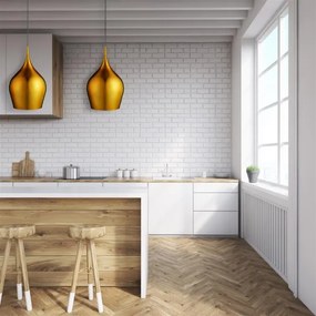 Searchlight 6461-26GO - Luster na lanku VIBRANT 1xE27/60W/230V zlatá