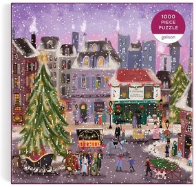 Galison Puzzle Vianočné námestie 1000 dielikov