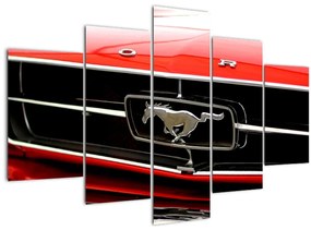 Obraz - Detail červeného auta (150x105 cm)