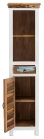 furniture-nabytek.cz - Masívna kúpeľňová skrinka Perth z recyklovaného dreva, lakovaná, biela / farebná
