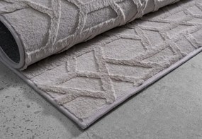 Koberec JACQUARD strieborný