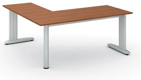 Rohový kancelársky písací stôl PRIMO FLEXIBLE, 180x180 cm, čerešňa