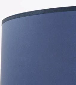 Stojacia lampa Nevia, 1x modré textilné tienidlo, b