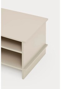 Krémovobiely nočný stolík s poličkami Inari – Teulat