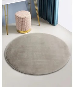 Kusový koberec Romance Kruh 80 cm svetlohnedý