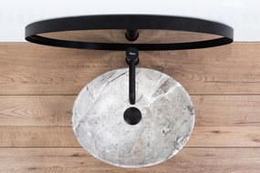 Rea Sofia Light Stone, umývadlo na dosku 410x345x150 mm, imitácia kameňa-šedá, REA-U9908