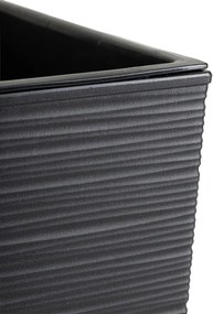 PLASTOVÝ KVETINÁČ PORTO RIFLO 46X25X25 CM ČIERNA