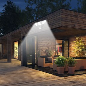 Bezdoteku LEDSolar 200 solárne vonkajšie svetlo s pohyb. čidlom a nast. hlavami, bezdrôtové, 8W, studené            svetlo