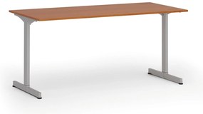 Kancelársky stôl PRIMO BETA, 160x80 cm, sivá podnož, čerešňa