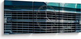 Obraz - Cadillac (s hodinami) (90x30 cm)