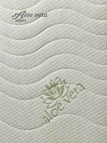 Texpol STELA PLUS - obojstranný taštičkový matrac s poťahom Aloe Vera Silver 90 x 200 cm, snímateľný poťah