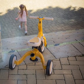 PETITE&amp;MARS - Detská trojkolka 5v1 TURBO Intense Ochre