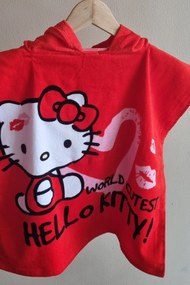 TipTrade Detské pončo 55x110 cm - Hello Kitty Najroztomilejší na svete