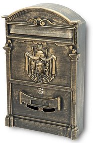 BK.301 poštová schránka zlatý antik, zlatý antik