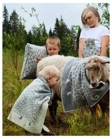 Vlnená deka Kili 65x90, sivá