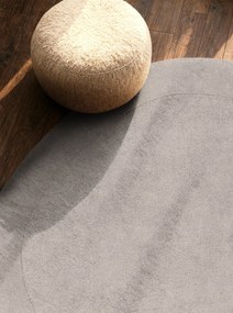 Villeroy & Boch, Kusový koberec Villeroy & Boch Kari 106287 Grey, 160x160 (priemer) kruh, šedá, obývacia izba