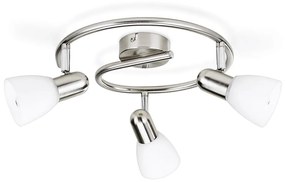 Philips Massive 50233/17/E7 - Bodové svietidlo BURLAP 3xE14/40W matný chróm