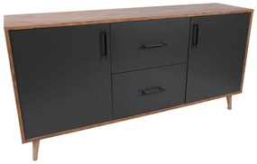 Dizajnová komoda Xarissa 160 cm antracitová