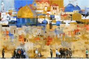 Obraz - Múr nárekov, Jeruzalem, Izrael (90x60 cm)
