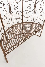 Oblúk na ruže Rosie s lavičkami - Hnedá antik