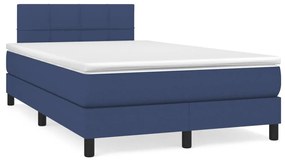 Boxspring posteľ s matracom modrá 120x190 cm látka 3269729