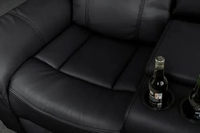 Rohová sedacia súprava Relax 47590 Hollywood - Čierna  - Komfort-nábytok