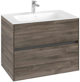 VILLEROY &amp; BOCH Collaro závesná skrinka pod umývadlo, 2 zásuvky, 796 x 498 x 603 mm, Stone Oak, C13800RK