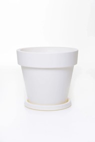 Miska pod kvetináč PLATO, plast, Ø 66 cm, biela Rozmer: 37x4 cm