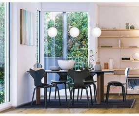 Závesné svietidlo v bielo-striebornej farbe so skleneným tienidlom ø 20 cm RONDO – EGLO