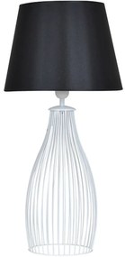 Stolná lampa Milano, 1x textilné tienidlo (výber zo 6 farieb), (výber z 2 tvarov), (výber z 3 farieb konštrukcie)