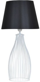 Stolová lampa MILANO, 1x textilné tienidlo (výber zo 6 farieb), (výber z 2 tvarov), (výber z 3 farieb konštrukcie)