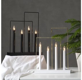 Eglo 410985 - Vianočný svietnik GLOSSY FRAME 4xE10/3W/230V biela