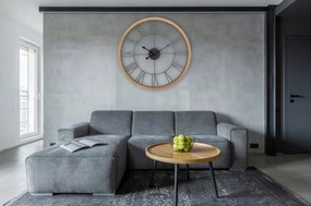 Rea Tutumi, nástenné hodiny 60cm, LOFT ZEGAR MDF, hnedá-čierna, MC70898